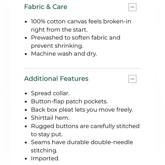 Men’s L.L. Bean Sunwashed Canvas Short Sleeve Button Down Cotton Shirt Small - Picture 14 of 16